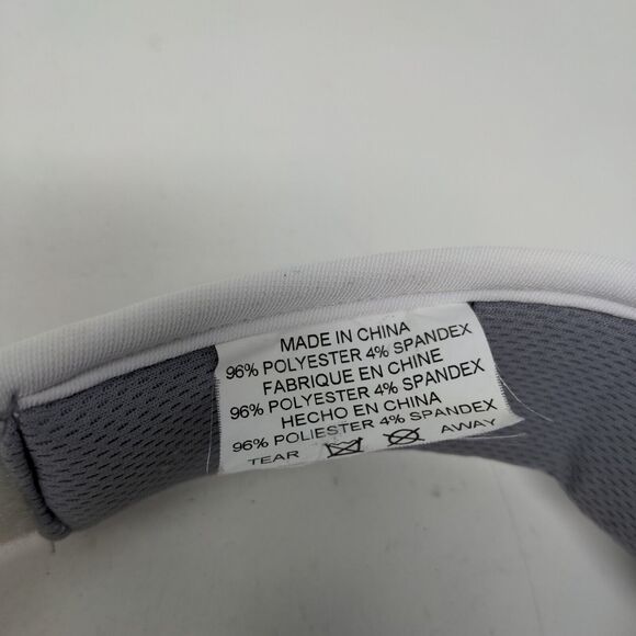 Titleist Men's Strapback Sun Visor Hat White Embroidered Logo Polyester Blend - Picture 9 of 9